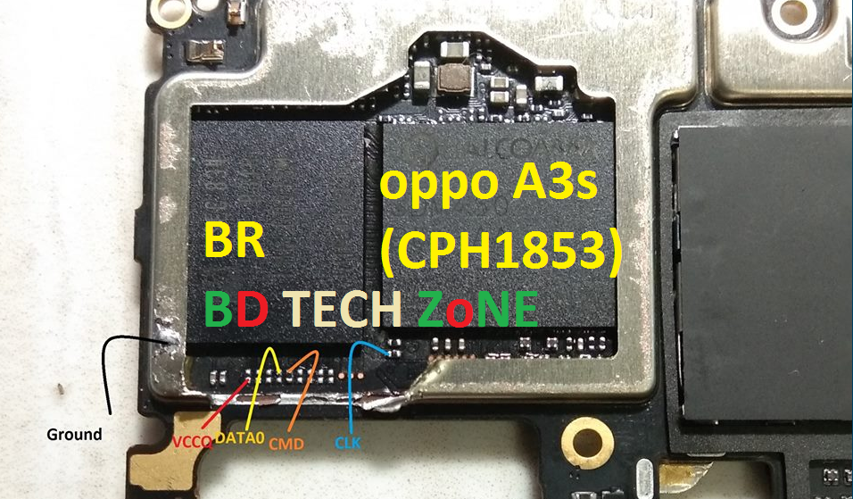 OPPO A3S ISP Pinout