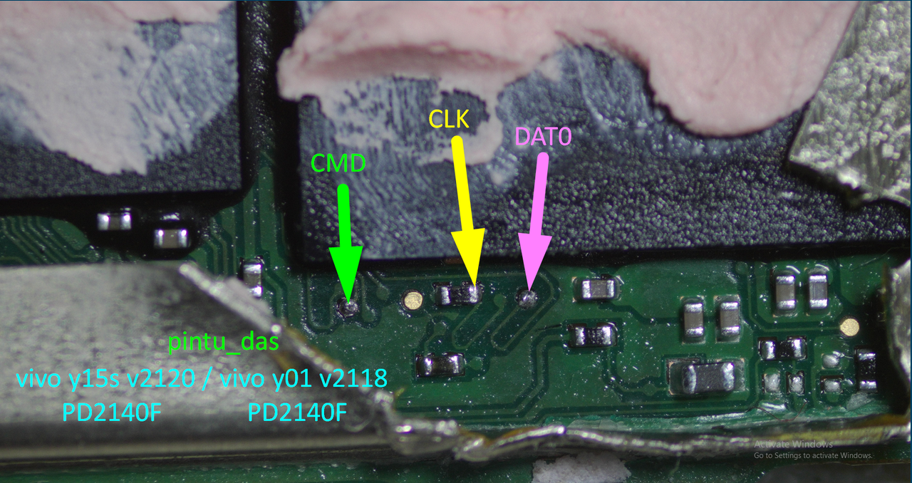 Vivo Y15S ISP Pinout